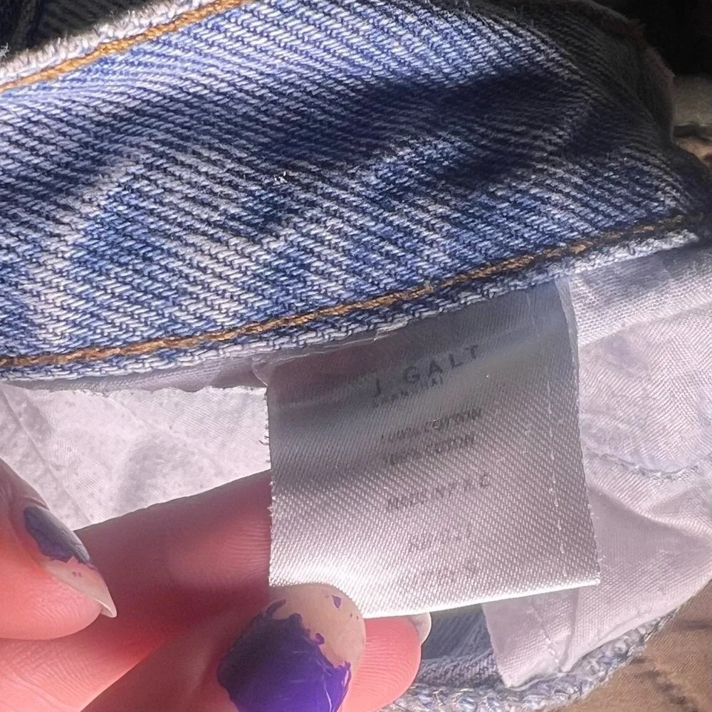 J. Galt High-Waisted Vintage Wash Jeans, Size Small - Picture 6 of 9